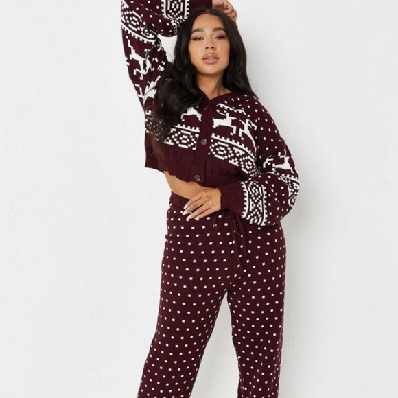 NWT MISSGUIDED super cozy reindeer coordinated set - Picture 2 of 3